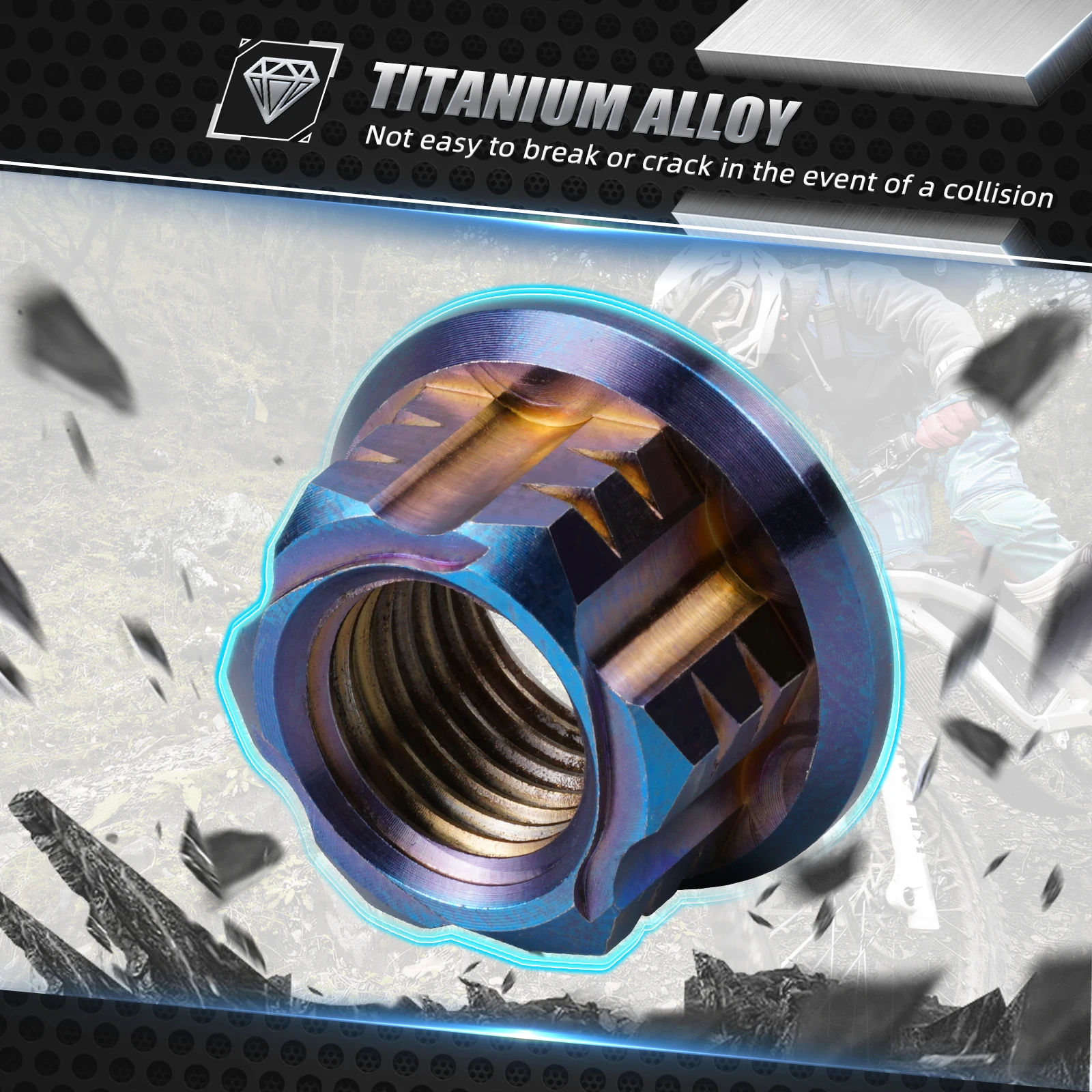 NICECNC Chain Tensioner Adjuster Blocks & Rear Axle Nut For Surron light bee X light bee S L1E Segway X160 Segway X260 Sur-ron