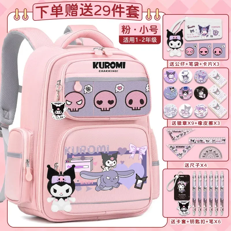 Sanrio-mochila escolar Clow M para estudiantes, resistente a las manchas, informal y ligera, hombrera de gran capacidad, bonita mochila de dibujos animados