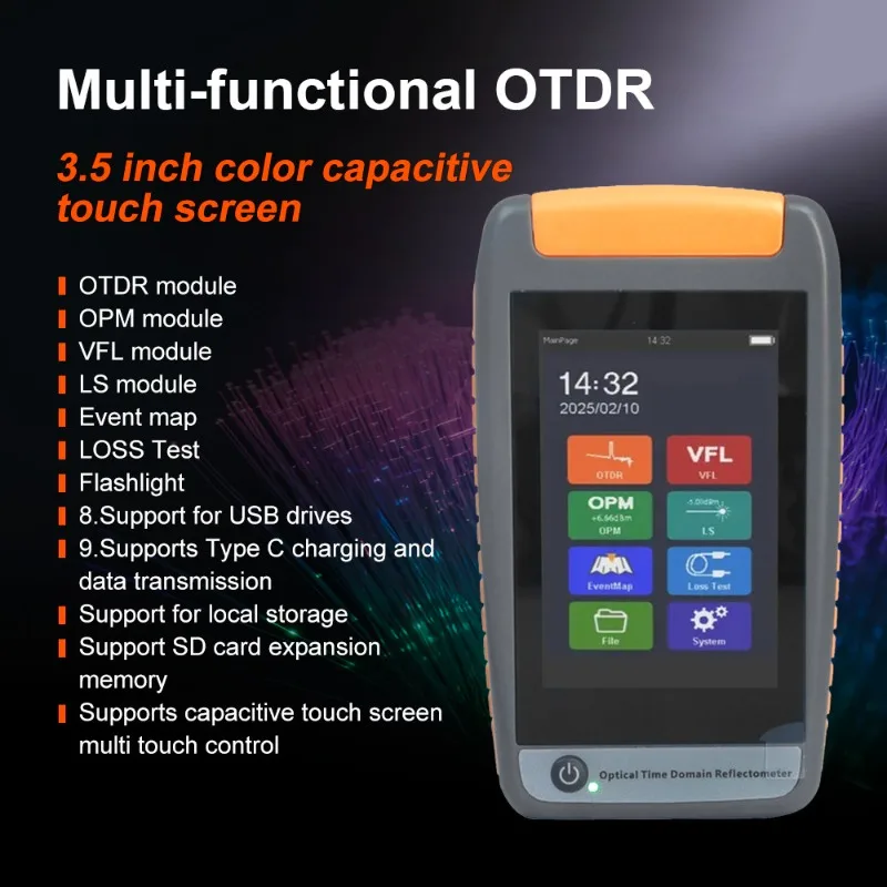 Optical time domain reflectometer splitter pon port inventory cable weak light breakpoint obstacle finder fault detector