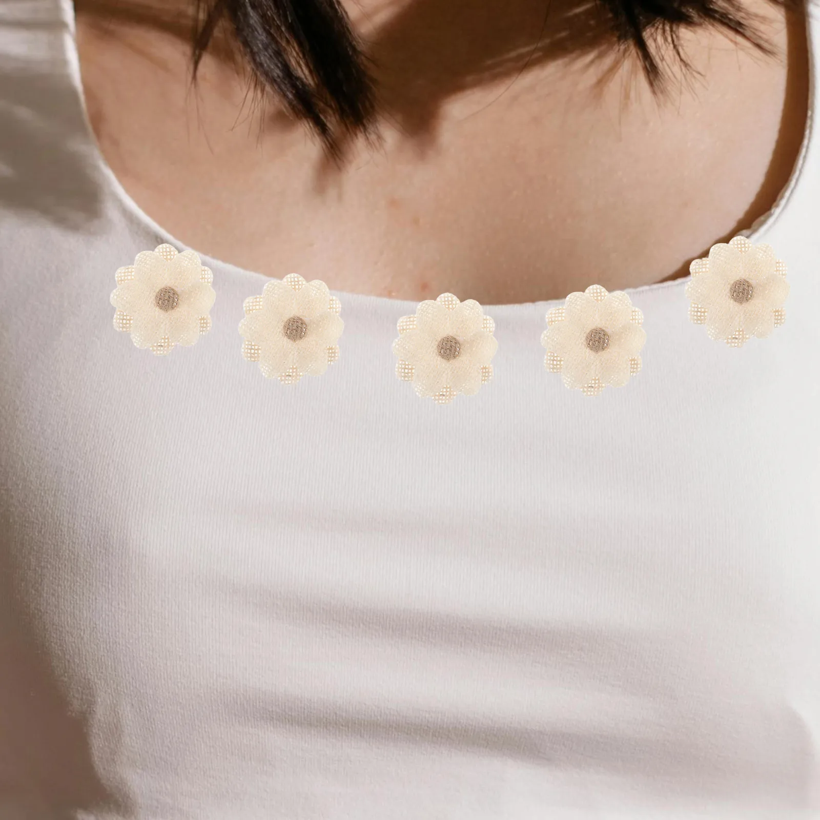 

10 Pcs Handmade Linen Decorative Flowers Burlap Crafts Cloth Accessories Fabric DIY Christmas