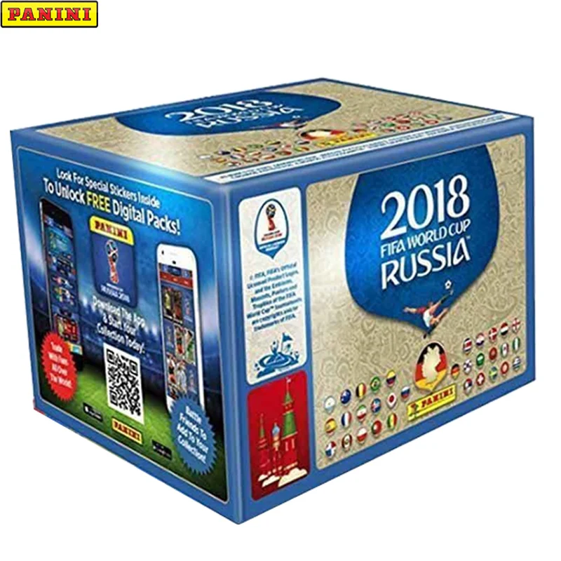 

2018 Panini World Cup Stickers Collection Display Box 5 Envelopes 1Box 104 Envelopes Fan Limited Collection