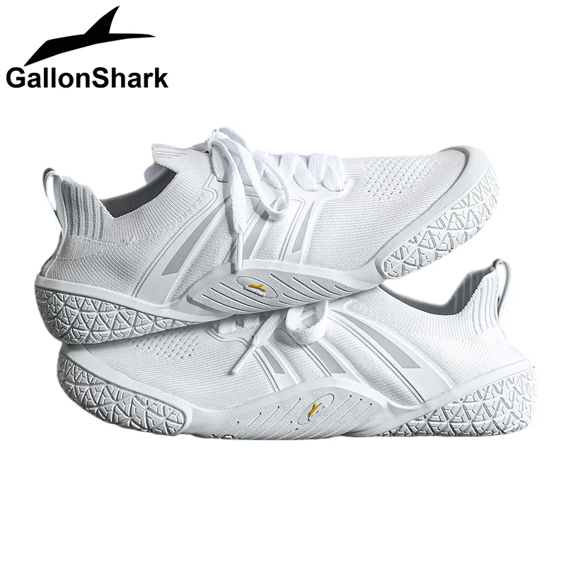 GallonShark Wide Barefoot Gym Shoes, Flexible Anti-Slip Footwear for Strength Training, Squats & Walking