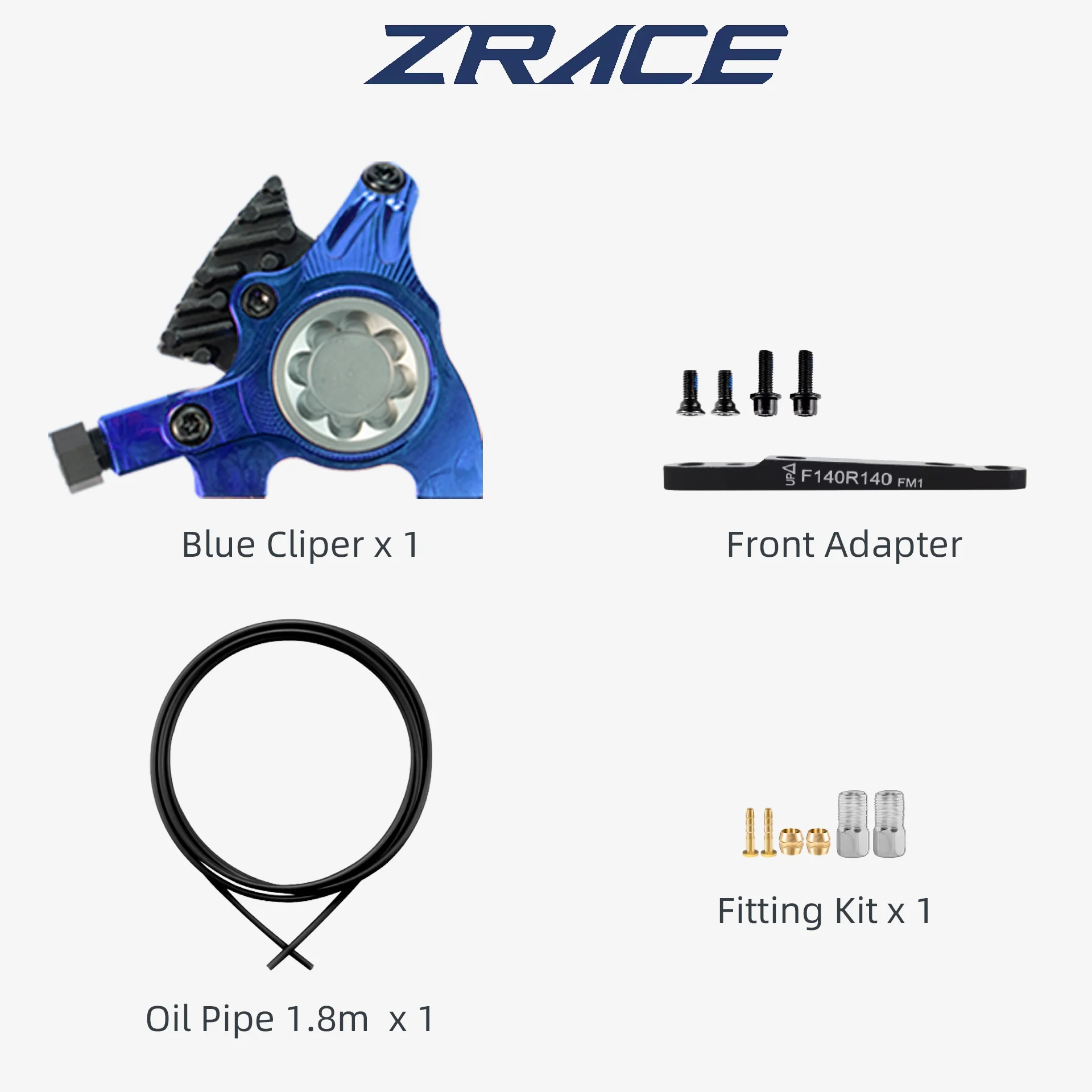 ZRACE XG Flat Mount Caliper, hydraulischer Straßenbremssattel, ICE-TECH-Pads, BMX-Raceing-Bremssattel, vollständig CNC, leicht