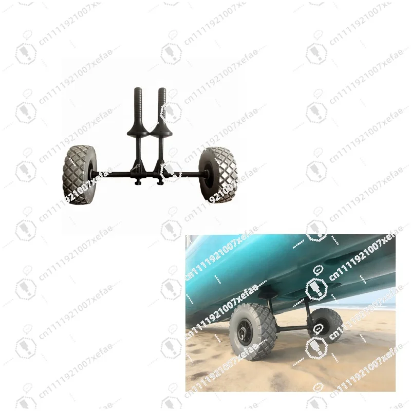 Deluxe Upgraded Adjustable Plastic Trolley Heavy Platform Kayak Trolley for Fishing Kayaks