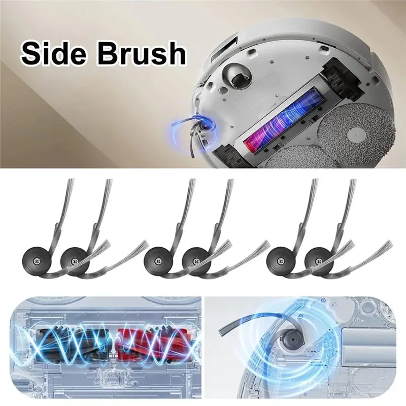 ABGG-Vacuum Cleaner Replacement Parts For Roborock Qrevo Curv/P20 Pro Accessories Brush Filter Mop Bags