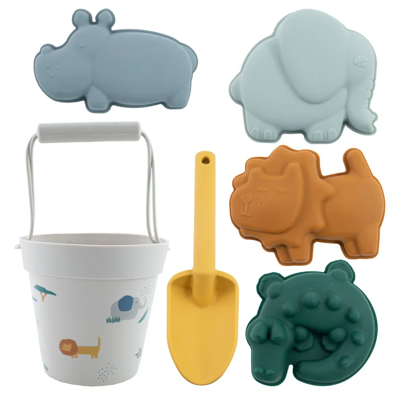 Giocattoli da spiaggia per bambini estate 2022 Set da bagno per bambini Set di Sandbox in Silicone morbido per invio di strumenti per l'acqua di sabbia nuotare i bambini giocano a gioco