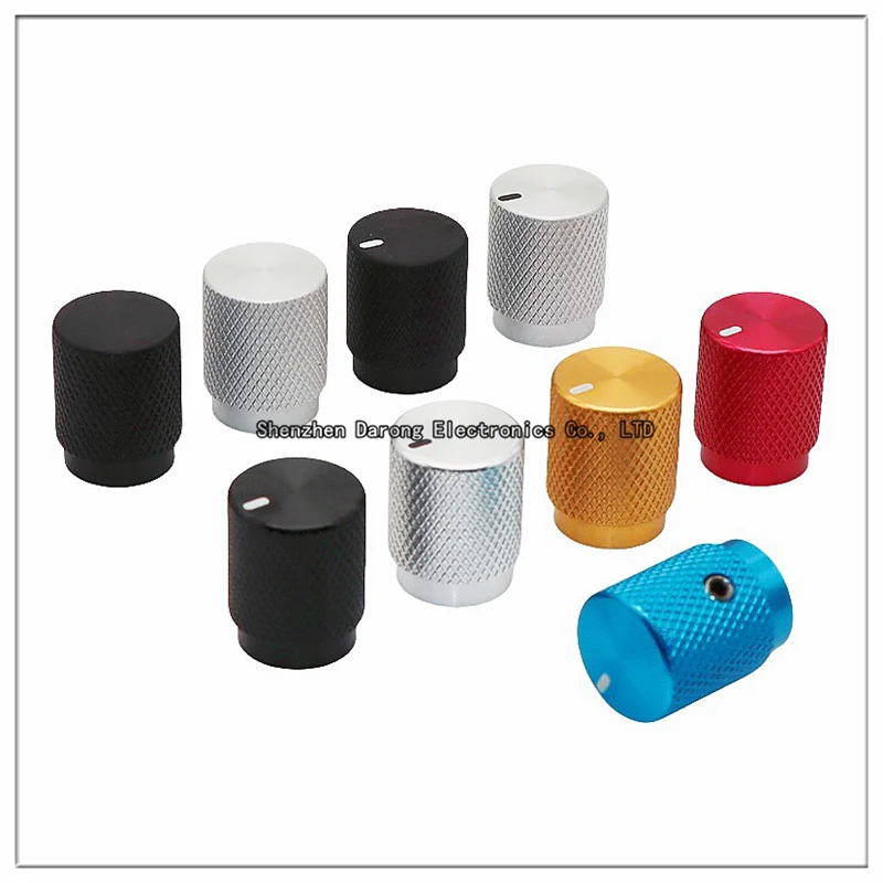 12.5×16 all-aluminum solid core knob cap Potentiometer encoder rotary cap Electronic instrument equipment switch side screw