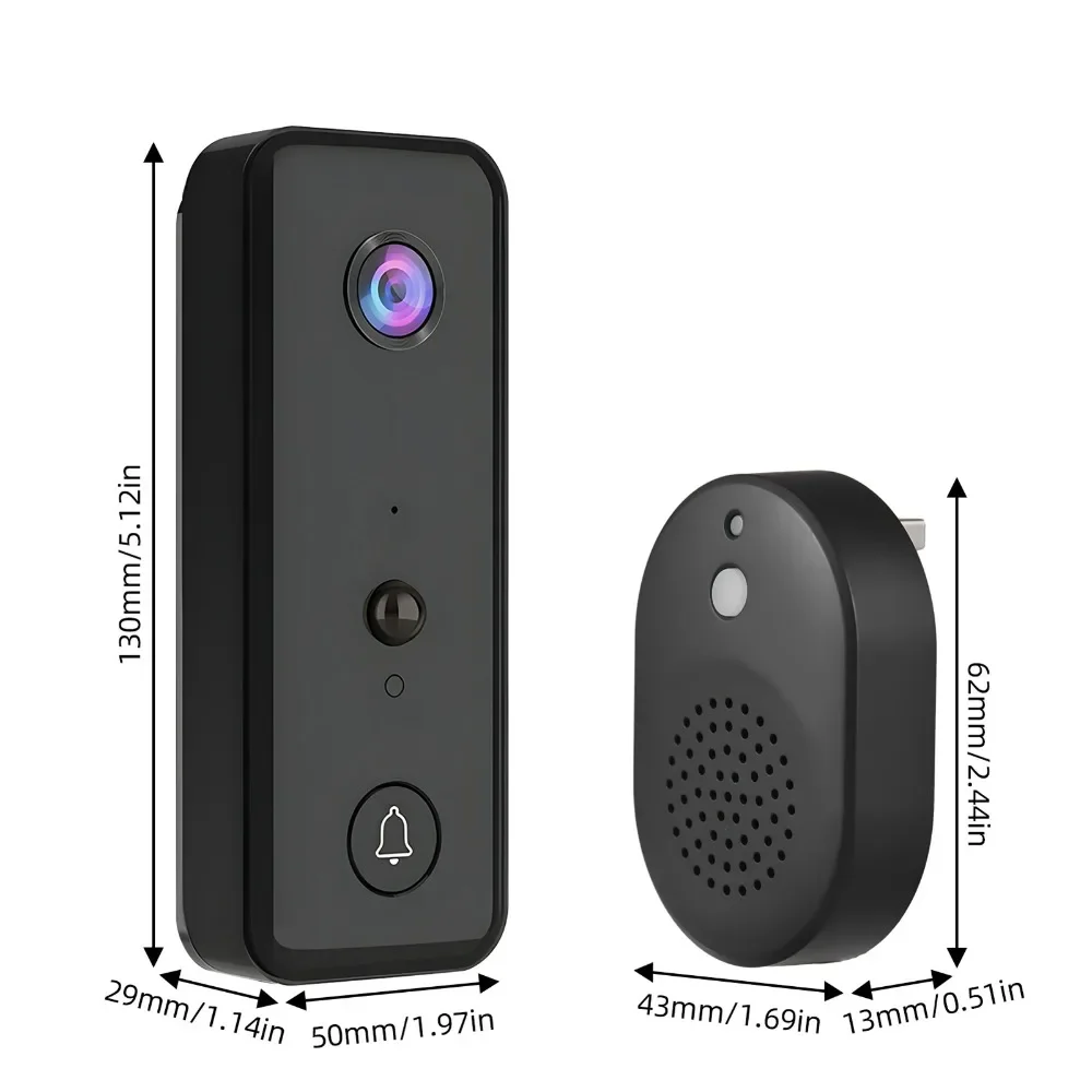 Wireless remote video voice video monitoring Cat's eye visitor message wireless monitoring  door phone with Ding Dong machine