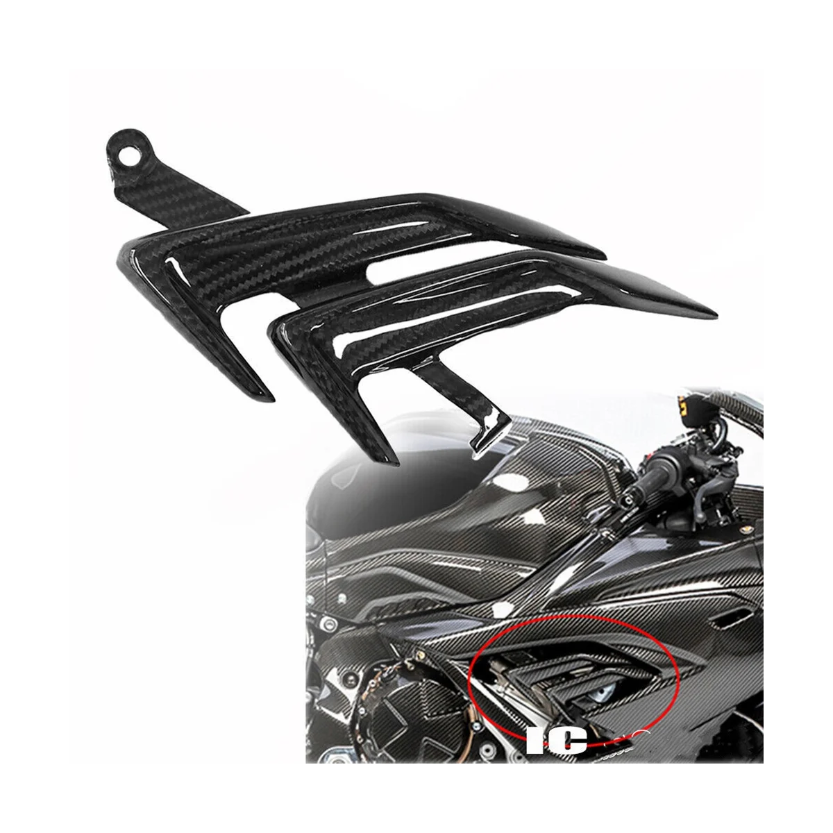 

Motorcycle Side Panel Cover Fairing Cowling Plate Covers for BMW S1000RR 2019 2020 S1000 RR Carbon Middle Fairings