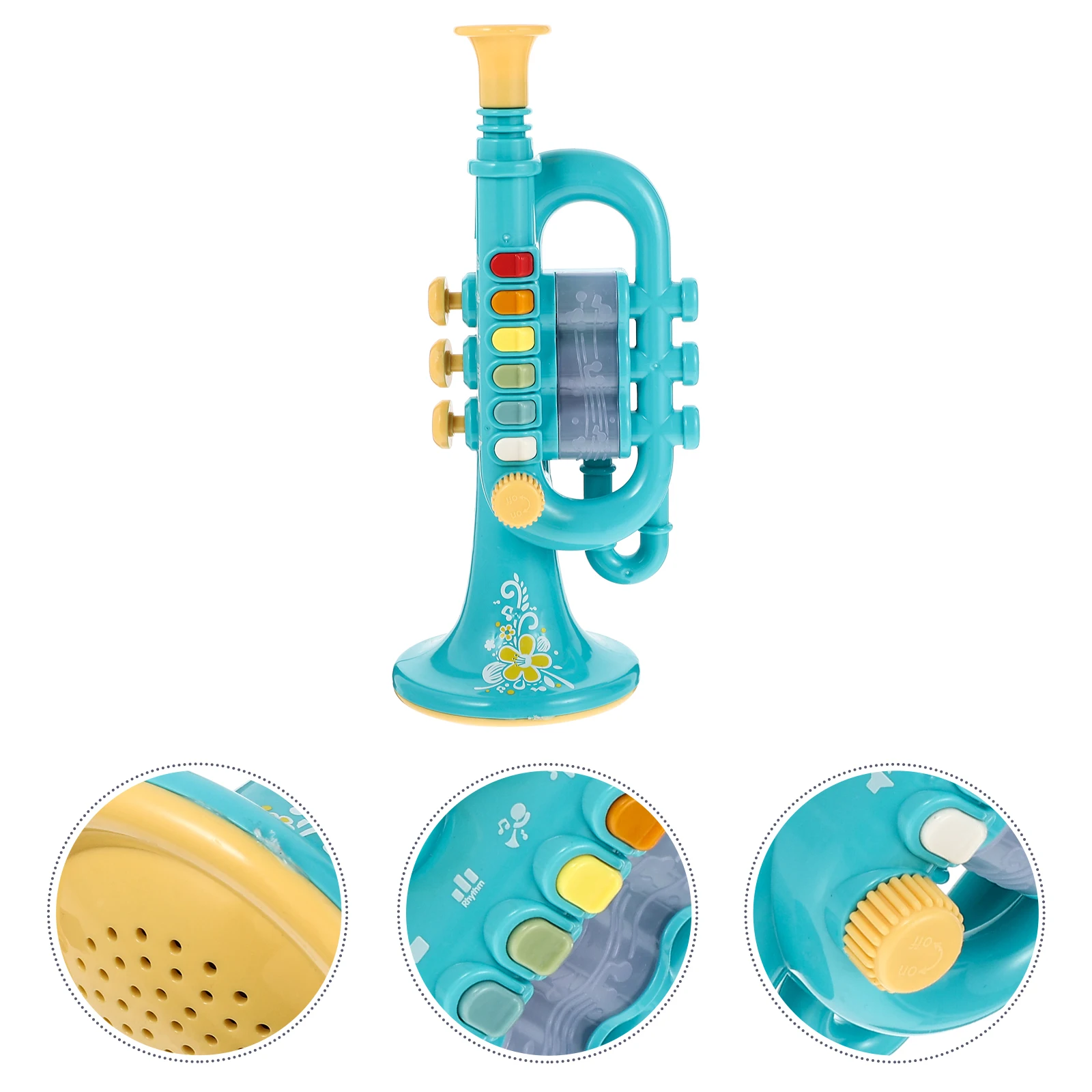 آلة موسيقية ToyABS بوق صغير من البلاستيك للأطفال الصغار ألعاب أطفال أولادي ألعاب صغيرة بوق تعلم الهدايا