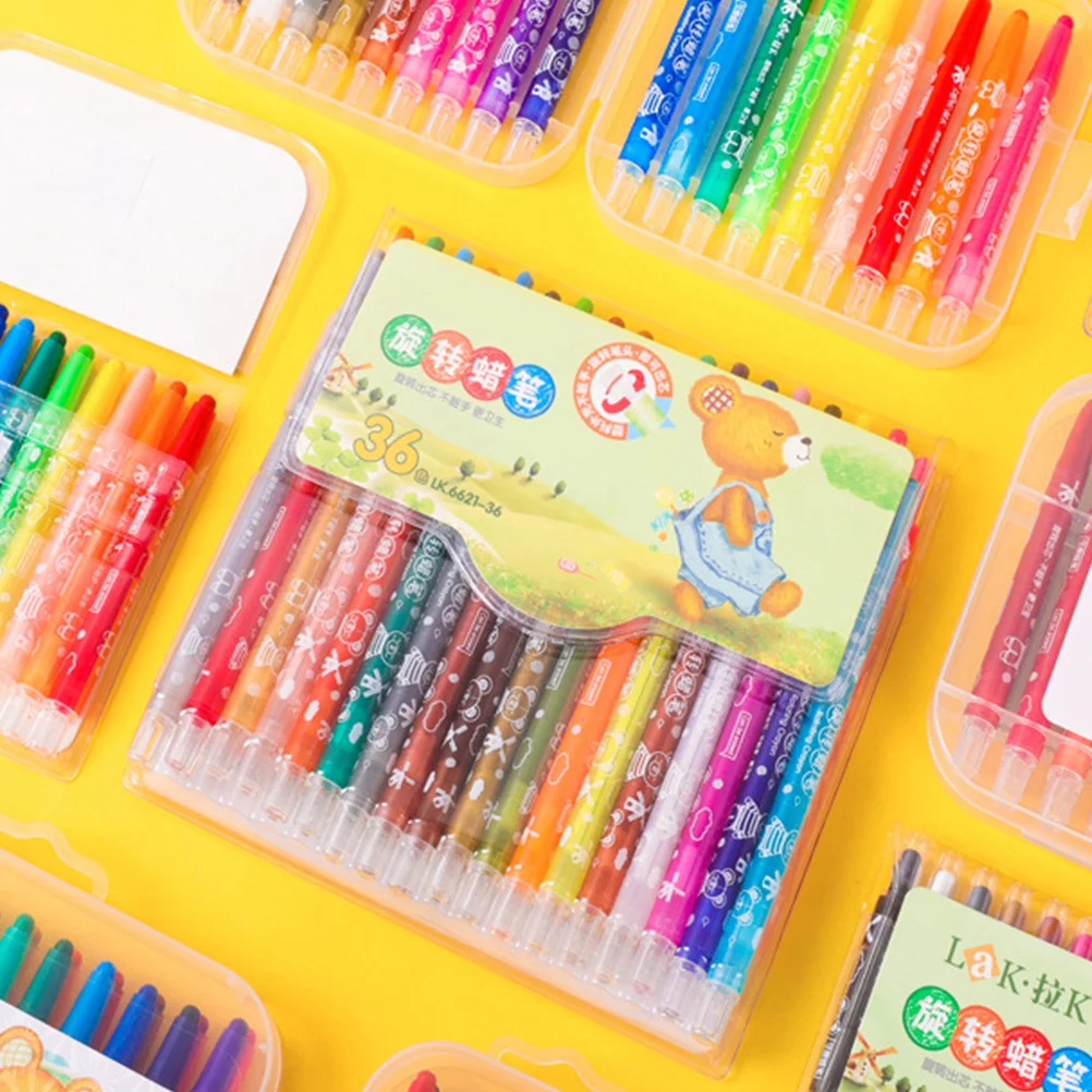 

1Set 36 Colors Crayons Kids Graffiti Pens Extra Smooth and Break Resistant for Coloring Books Colored Pens Color Pen Set