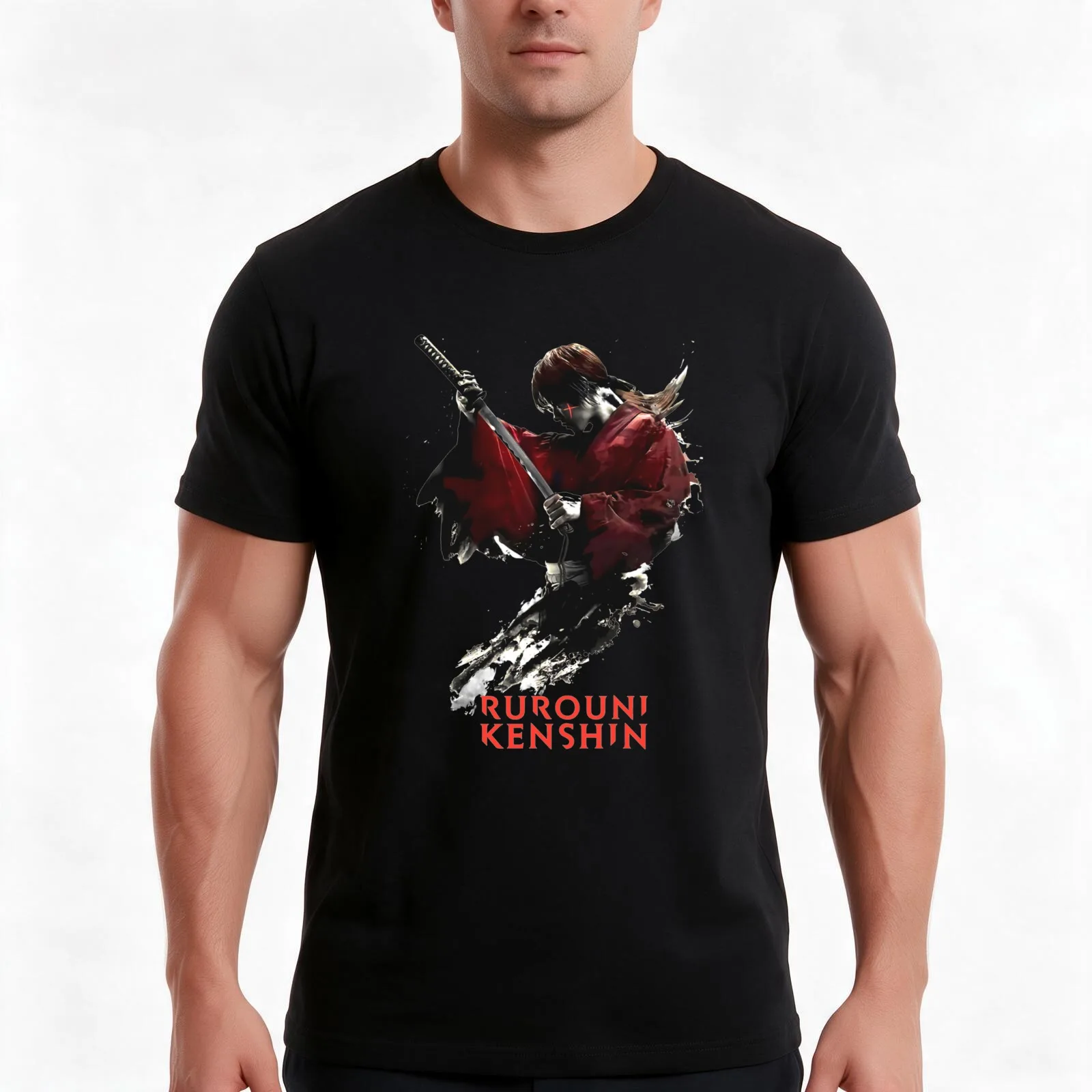 Himura Kenshin Poster Essential T-Shirt Summer Casual Cotton Tee Oversized Streetwear Tops Vintage Graphic Print 100% Cotton