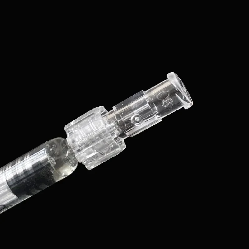 50pcs Luer Thread Connector Pp Material Transparent Syringe Double-Way Connector Easy And Durable Use In Sterile Environment