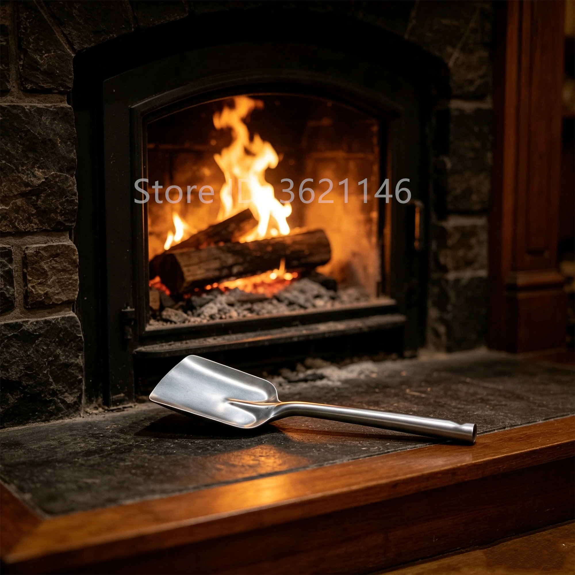 Iron Charcoal Shovel Waterproof Fireplace Shovel For Kitchen Ash Soil Garbage Cleaning Tool Wood Burner Accessories FirePlace