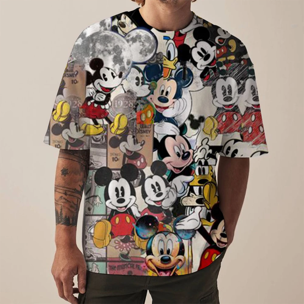 T Shirt Men Disney Mickey Mouse Women Tshirts Cute Cartoon Fashion Top Tee Shirt Clothes Female T-shirt Футболка Male Camisetas