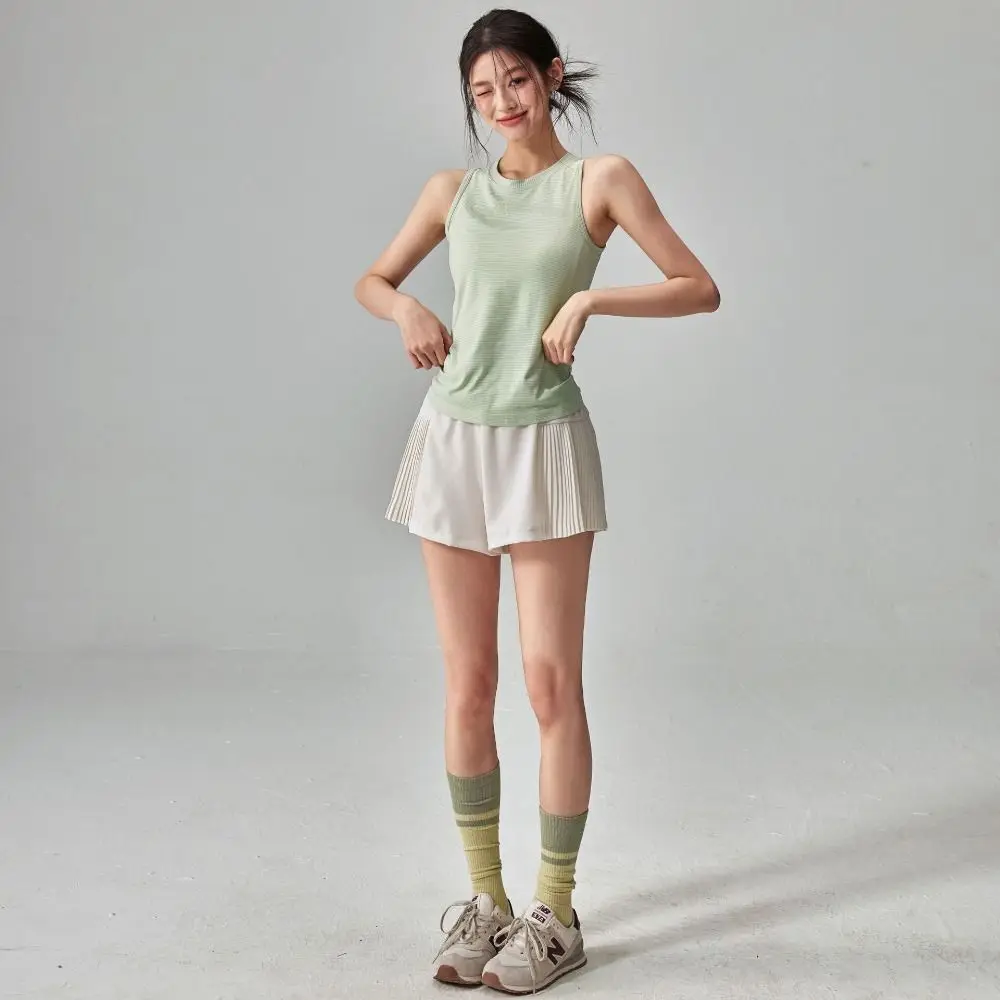 ファッションノースリーブ女性ヨガベスト速乾性スリムデザインジムシャツ半袖フィットネストレーニングベストフィットネスワークアウト