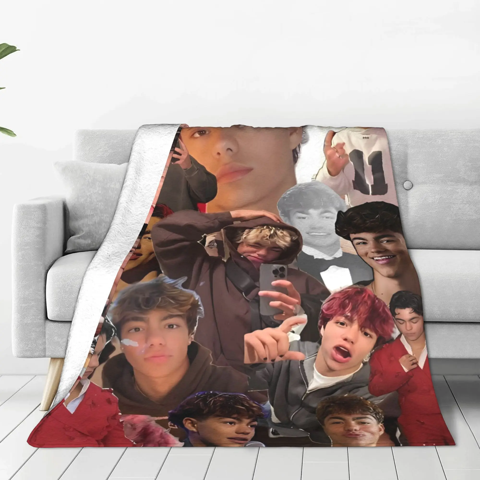 Malachi Barton American Actor Flannel Blanket Winter  Soft Durable Throw Blanket for Child Home Decor Bedspread Sofa Bed Cover