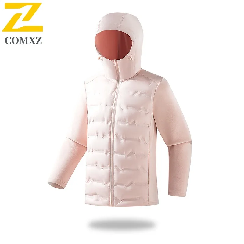 COMXZ Brand Men Short Down Jacket Hooded Commuting Office Ultra Light Puffer Jacket Korean Fashion Self-cultivation Winter Coat