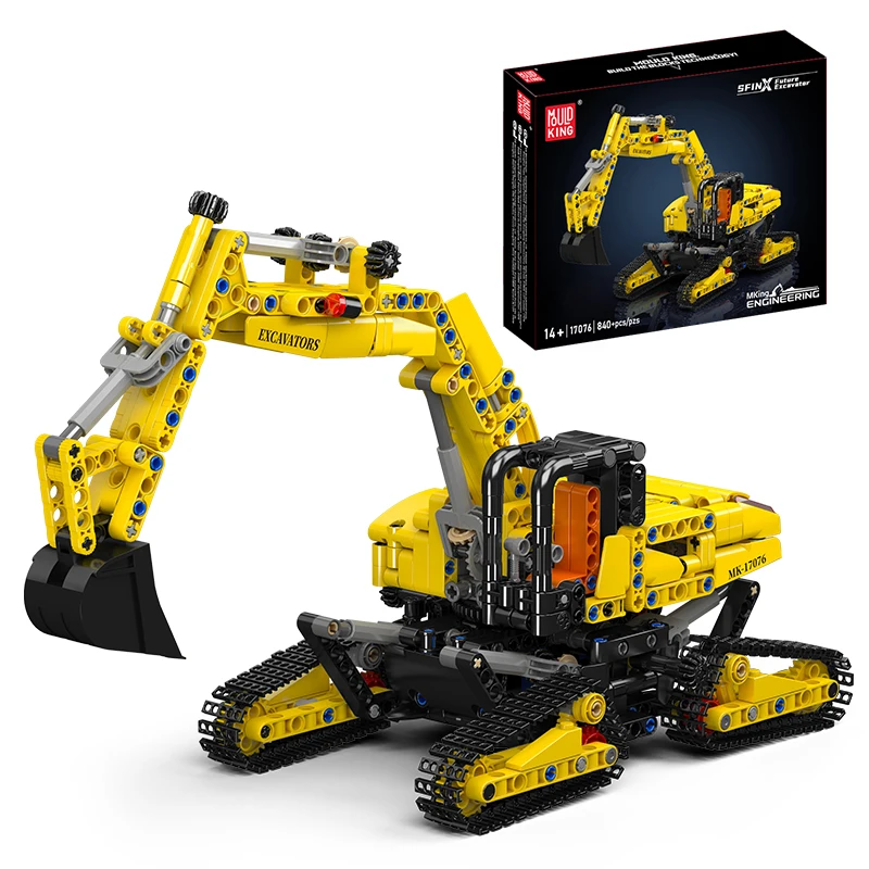 

Mould King 17076 Technical Truck Toys The Future Excavator Building Block Assembly Enginerring Car Brick Set Kids Christmas Gift