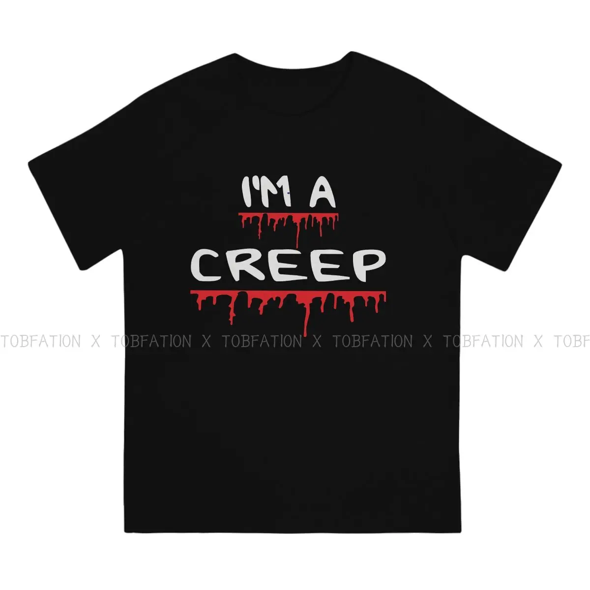 Radiohead Rock Newest TShirt for Men I'M A CREEP Classic  Basic T Shirt Hip Hop Gift Clothes Streetwear