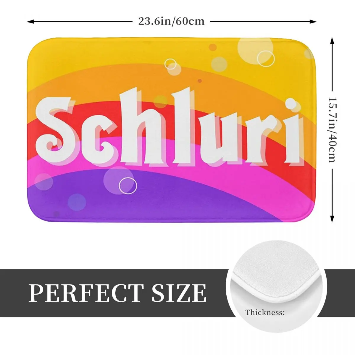 Paulaner Spezi Parody Original Schluri Doormat Kitchen Entrance Home Floor Mat Anti-slip Carpet Rug for Bathroom Footpad Mats