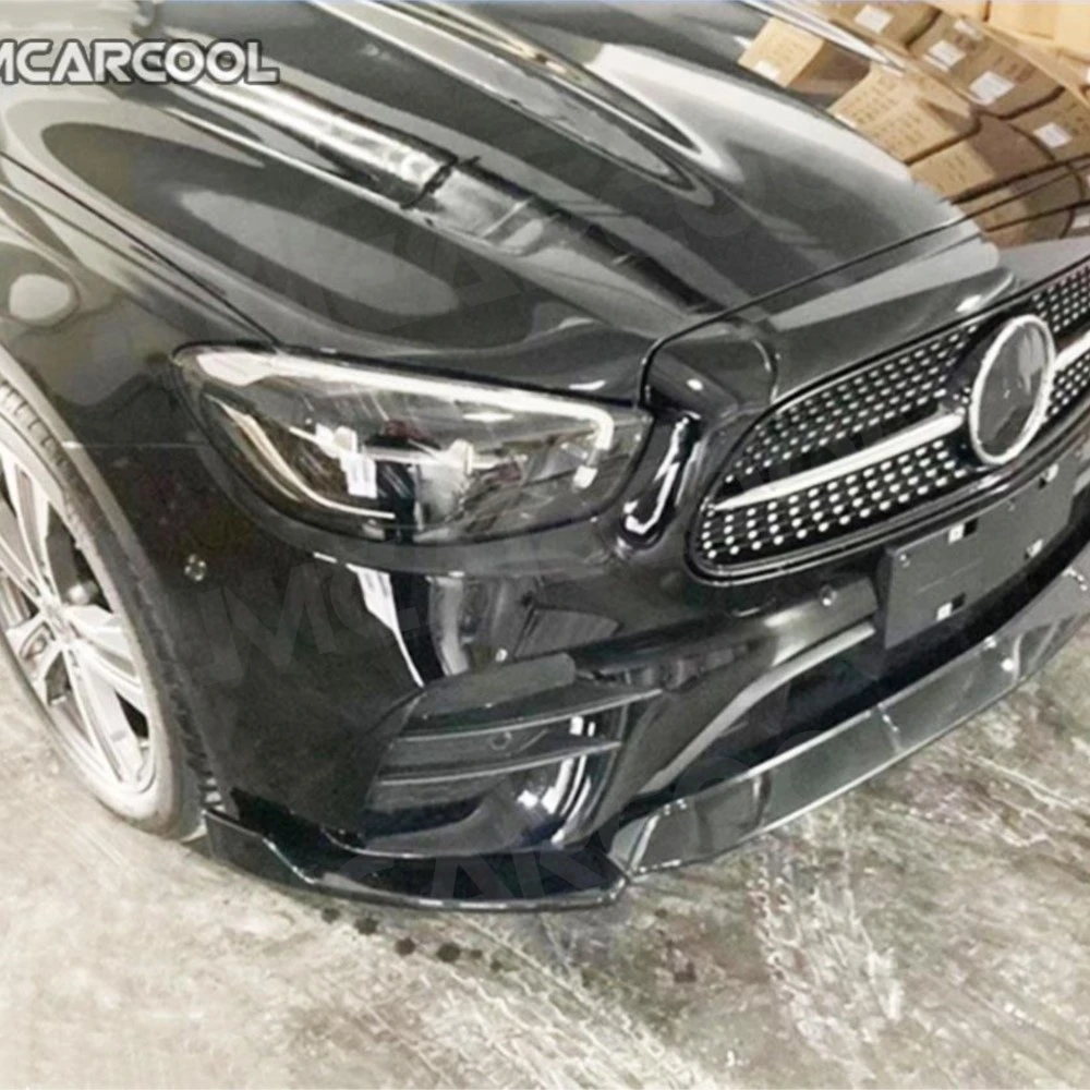

Спойлер переднего бампера JMCARCOOL ABS Gloss Black Carbon для Mercedes Benz E-класса W213 E260 E300 E350 Sport 2021 года и новее
