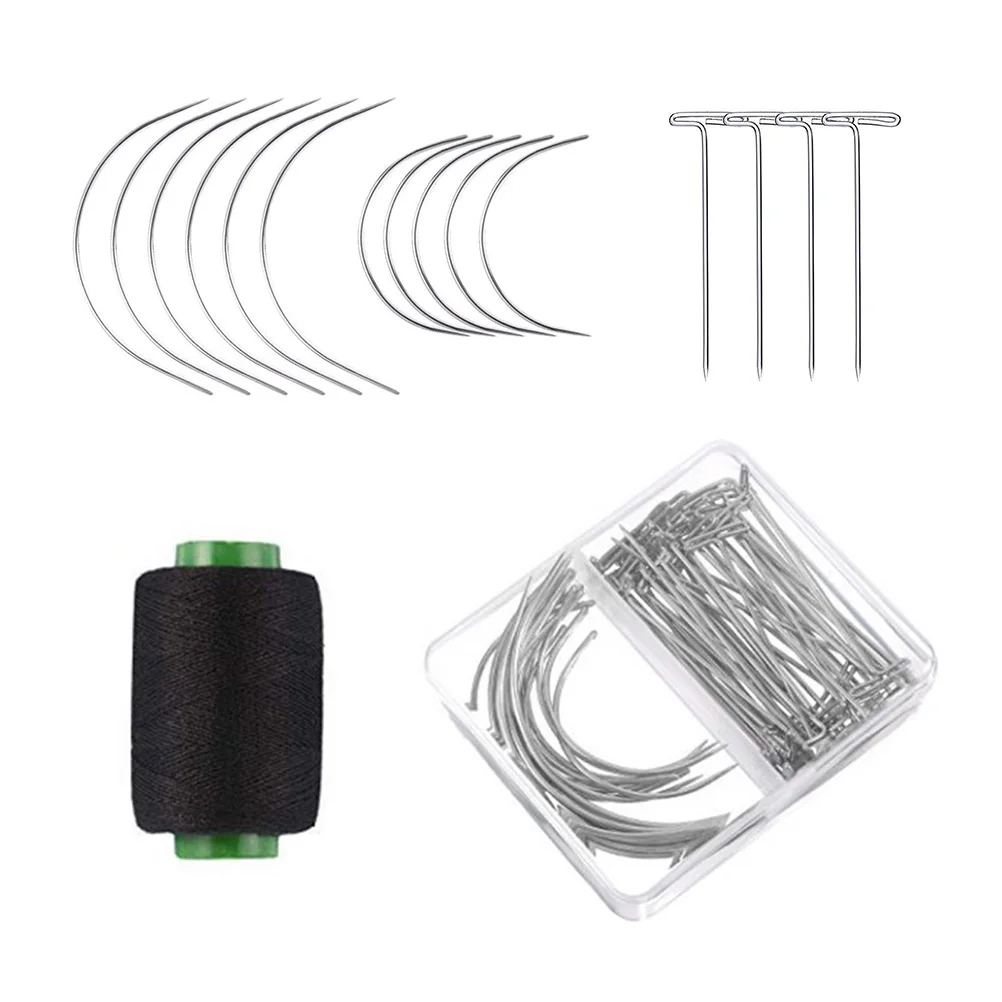 

T-Pins Curved Needles Simple T-Pins Hair Sewing Accessories Handmade Model Pin Storage Box Durability