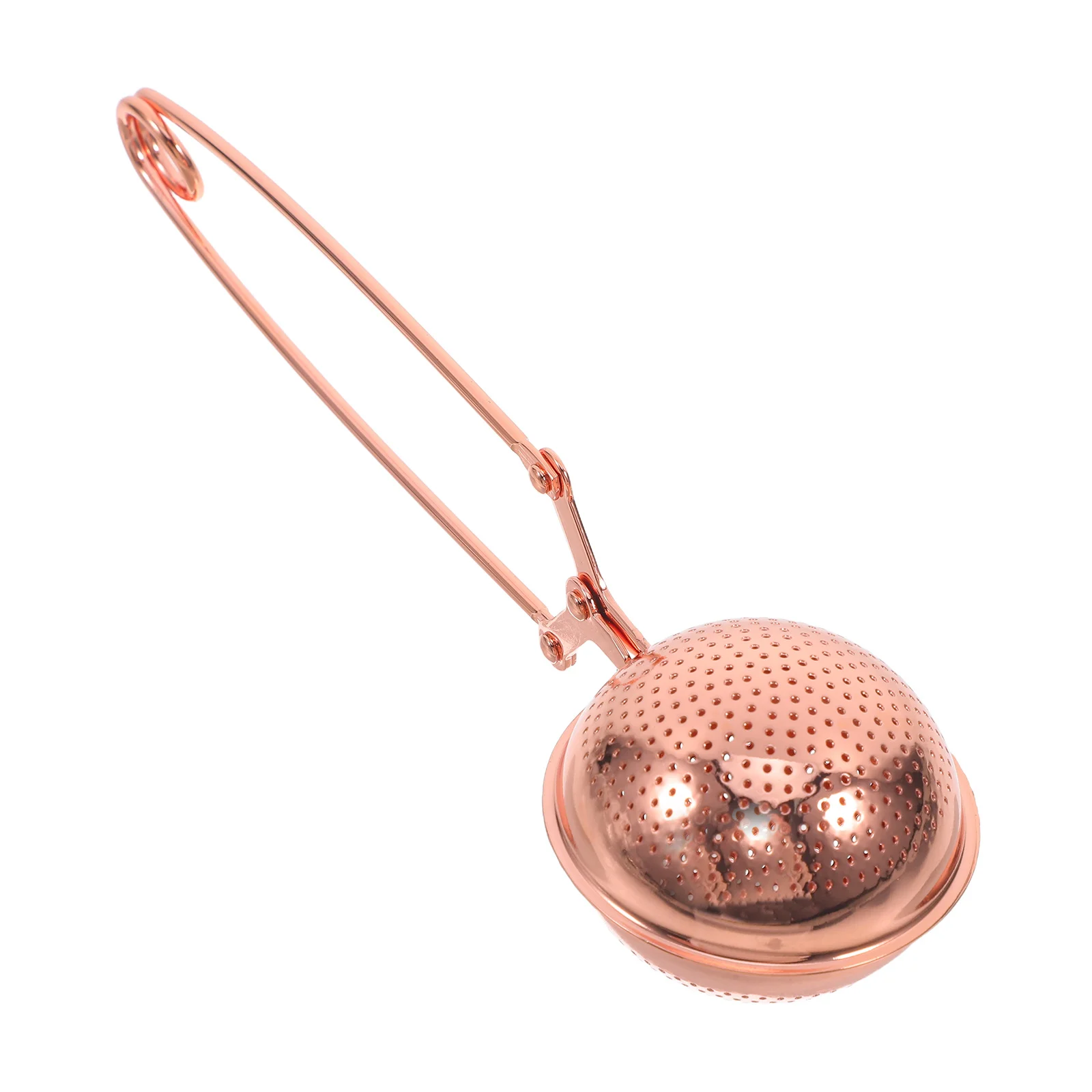 

1Pcs Stainless Steel Rose Gold Tea Ball Infuser Scoop Strainer Tool for Loose Leaf Tea Brewing Travel Office Rust Resistant
