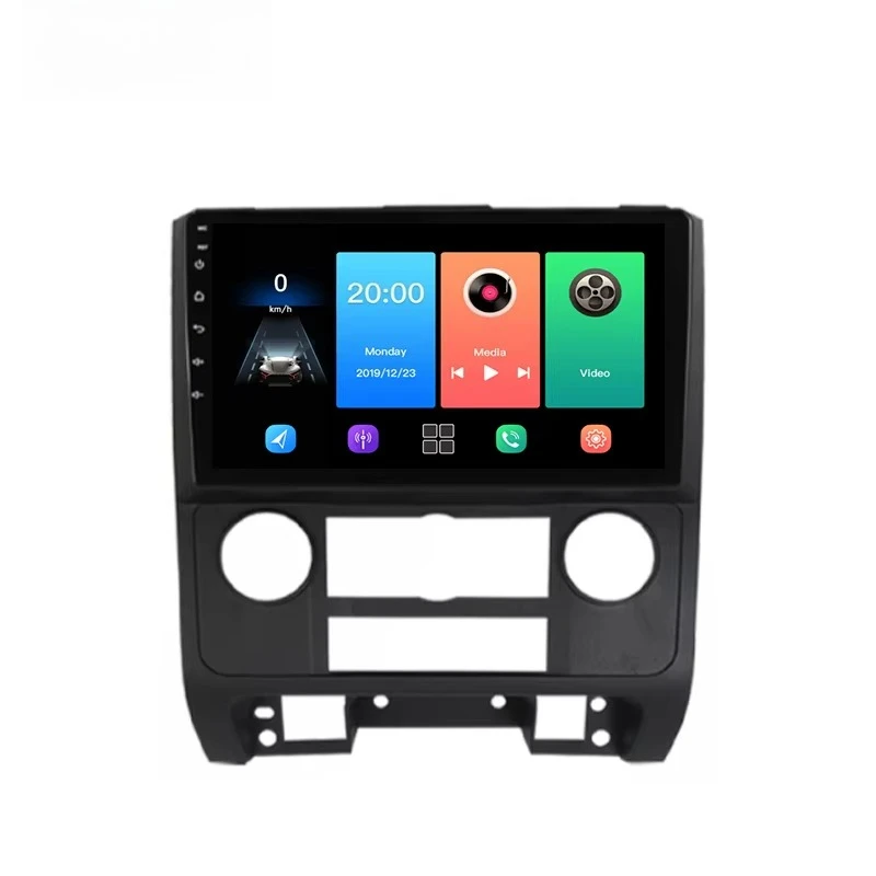 9" Portable Android Multi-touch Car Radio For Ford Escape 2007-2012 With Dashboard Mount GPS Stereo CarPlay TV USB & Mirror Link