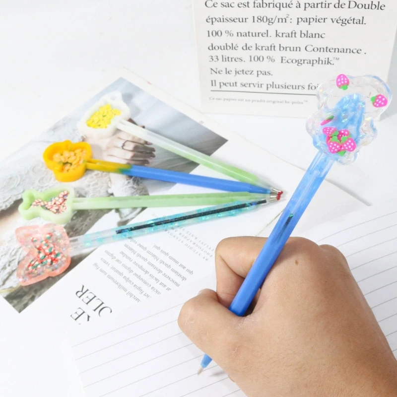 الرمال المتحركة القلم راتنجات الايبوكسي قالب من السيليكون ، فراشة لطيف والأرنب ، حامل قلم حبر جاف ، لتقوم بها بنفسك الهدايا ، صنع المجوهرات