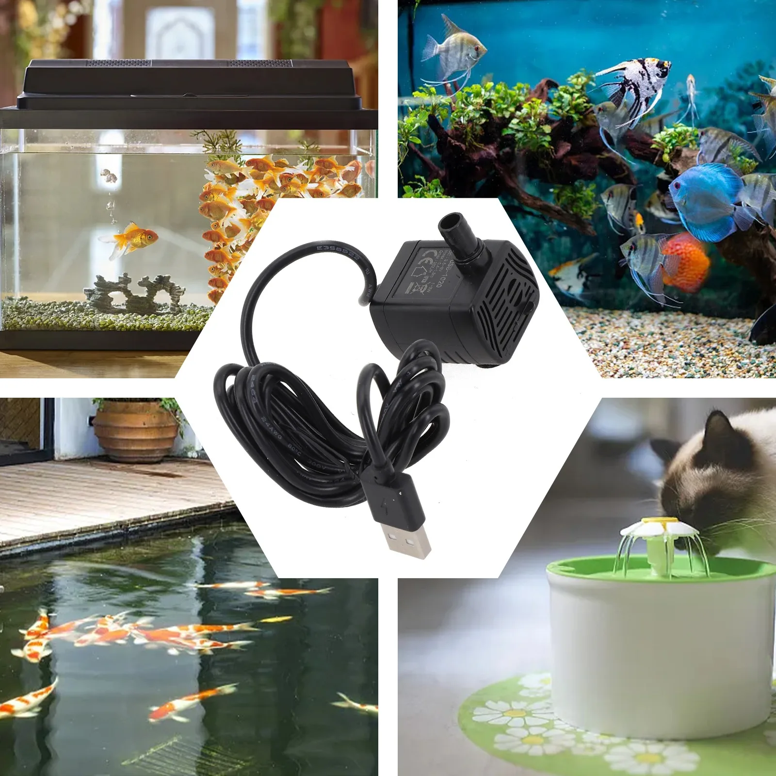 DC Water Pump Aquarium Pump Mechanical Water Circulation Suitable For Fish Tanks Electronic Commutation For Tank