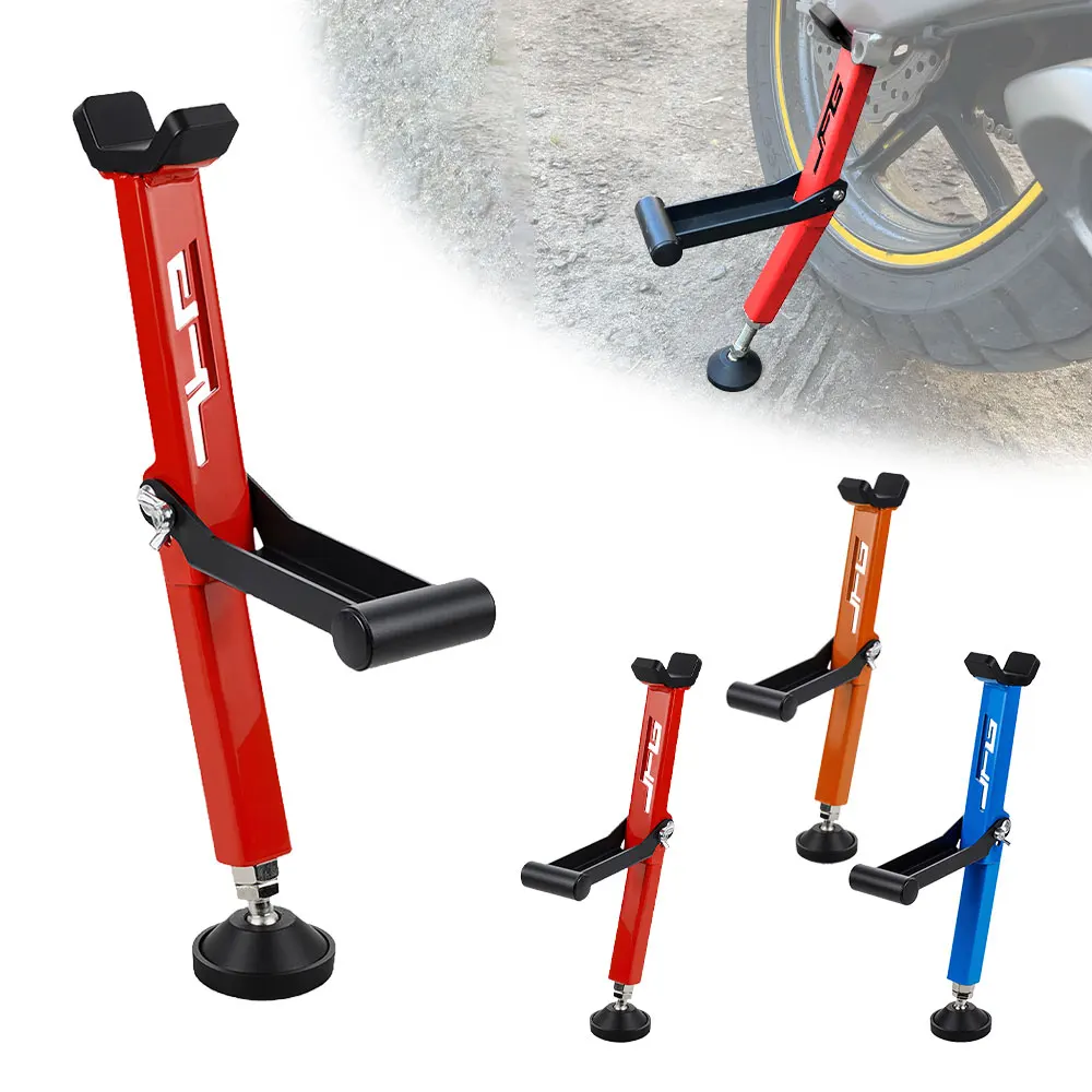 Motorcycle Wheel Stand Portable Handle Single Sided Paddock Stand Front Rear Support Foldable Tire Repairing Tool Lift ≥400kg