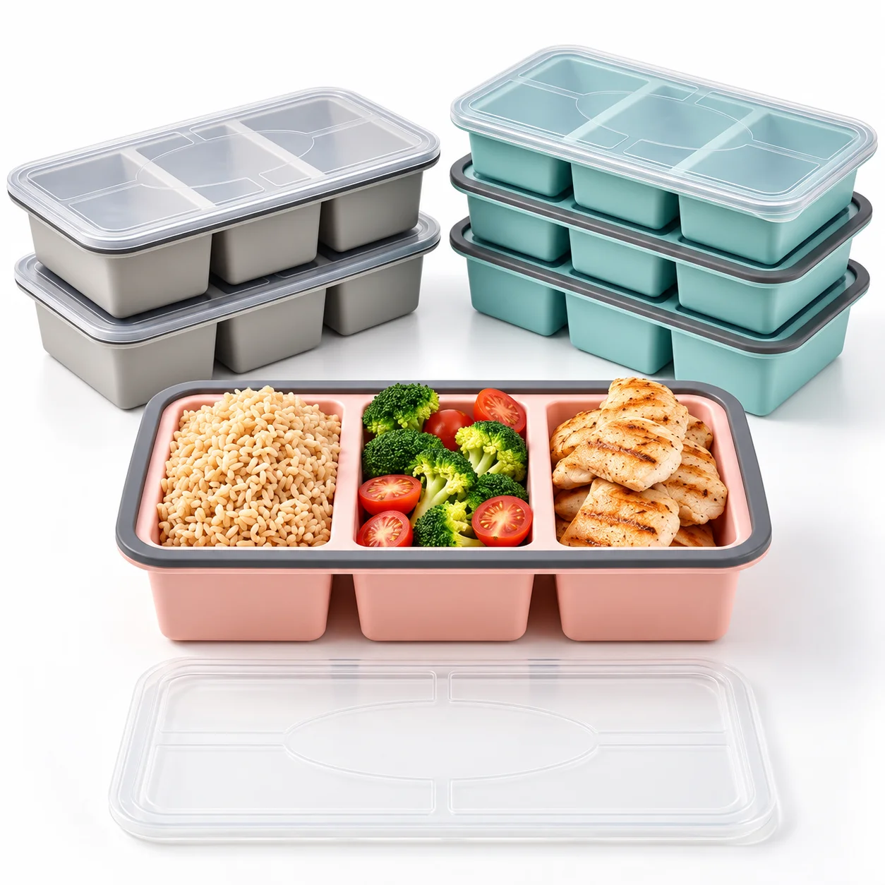 Meal Prep Menu - Soup Cube Tray With Lid Silicone