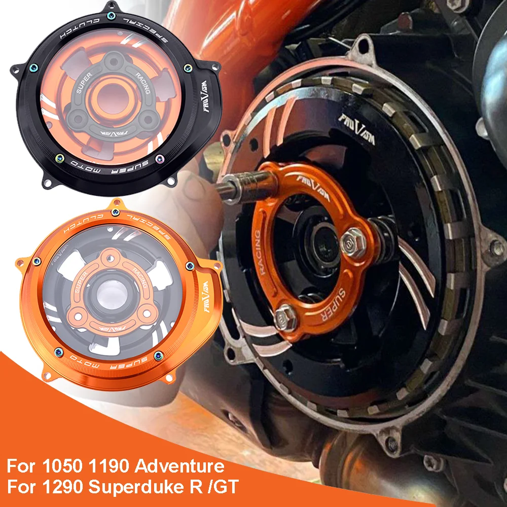 

For K-TM 1390 SUPER DUKE R EVO/ADV 2024-2026 Motorcycle Clear Clutch Cover For BRABUS-1300/R 2022 2023 2024 2025 2026