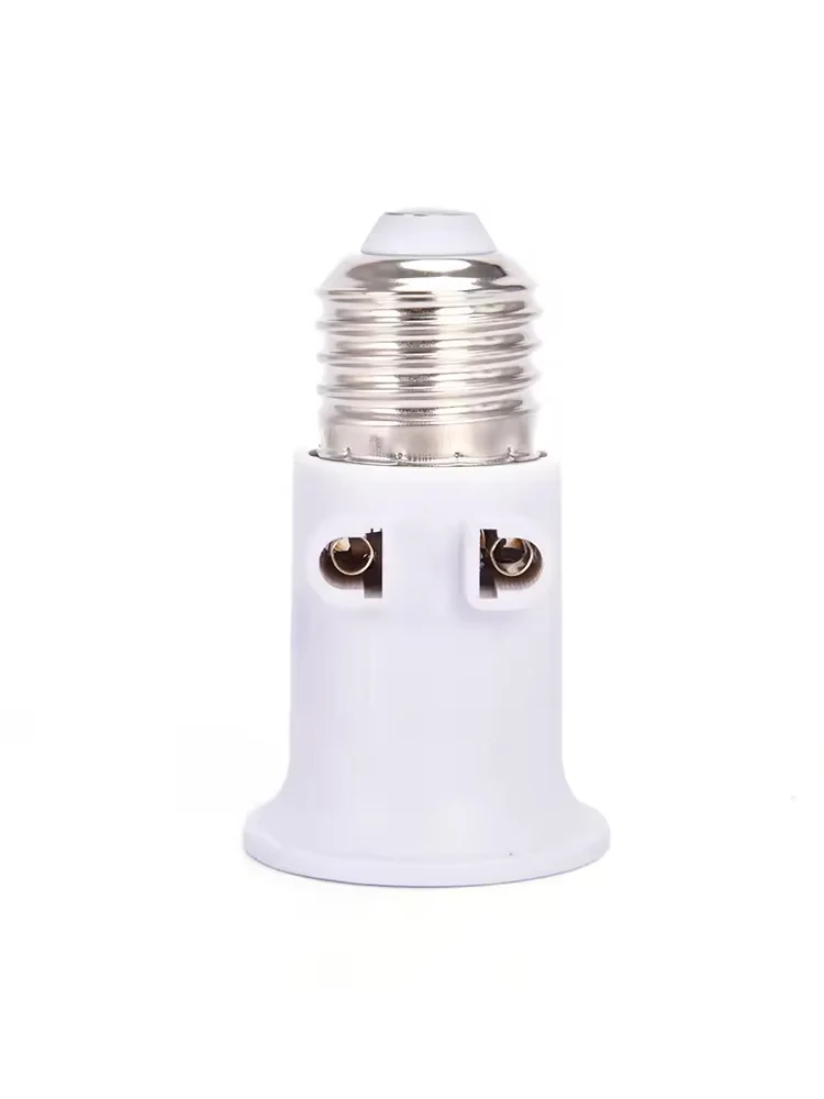 Adaptateur d'ampoule E27 ignifuge AC100-240V 4A PBT, 1 pièce, support de lampe, douille de Base avec prise ue, support d'ampoule blanc et noir