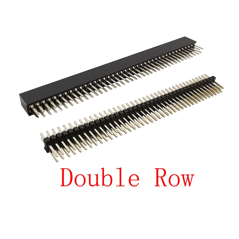 Pitch 1.27 Mm Rechte Enkele Rij/Dubbele Rij Man Vrouw Socket Pin Header Pcb Board Connector Voor Arduino 1x4 0/50Pin 2x4 0/50Pin