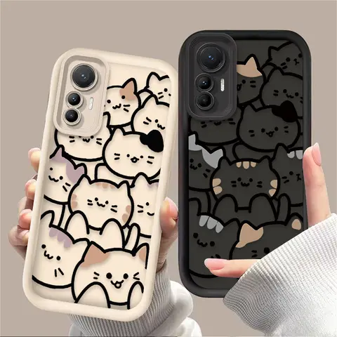 Cartoon Animal Cute Cat Shockproof Case for Xiaomi Poco F7 F6 F5 F4 F3 M5s C65 C75 C71 X7 X6 X5 X4 GT X3 NFC M7 M6 Pro 4G 5G