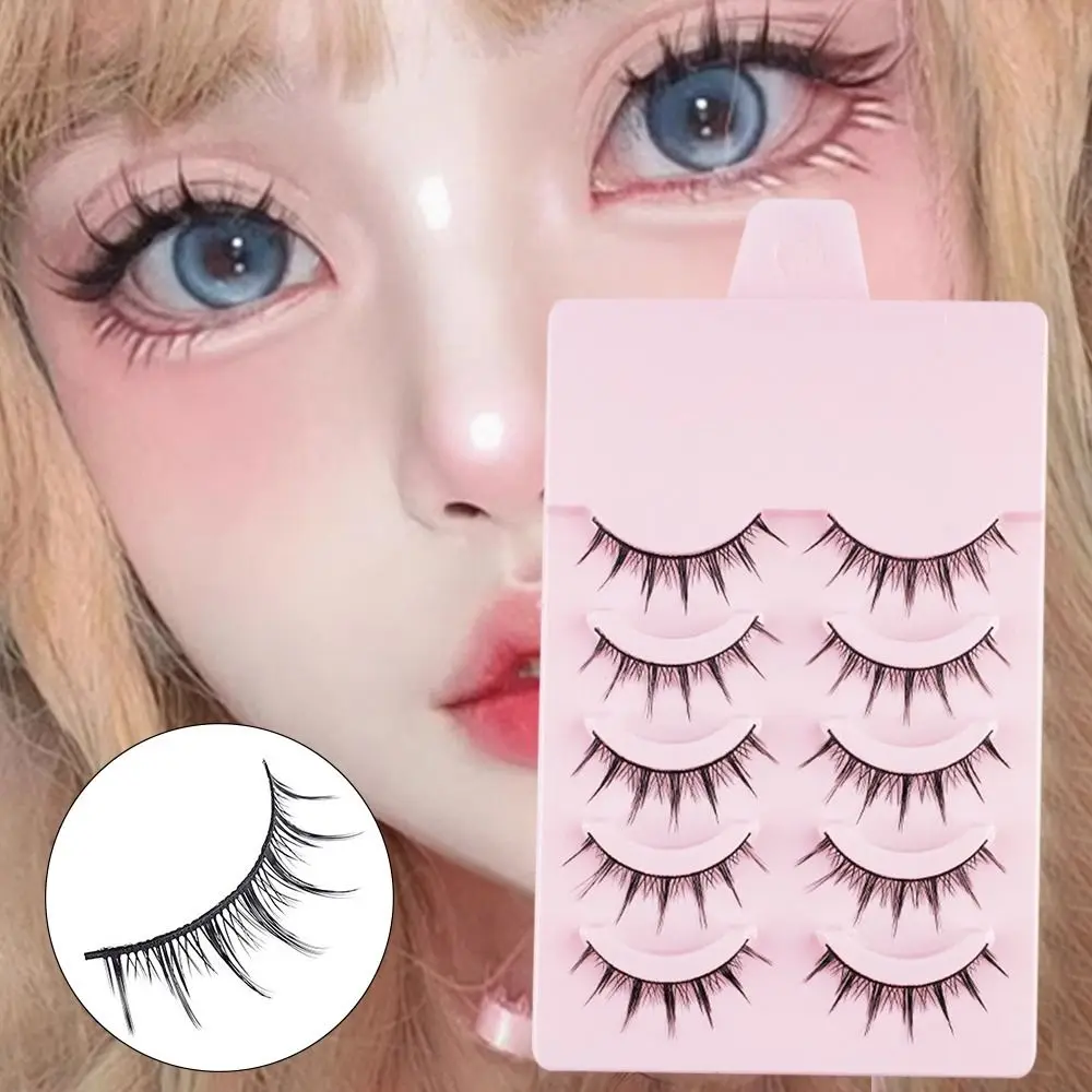 Hochwertige konische falsche Wimpern, schwarze C-gekräuselte Einzelwimpern, natürliche Wimpern