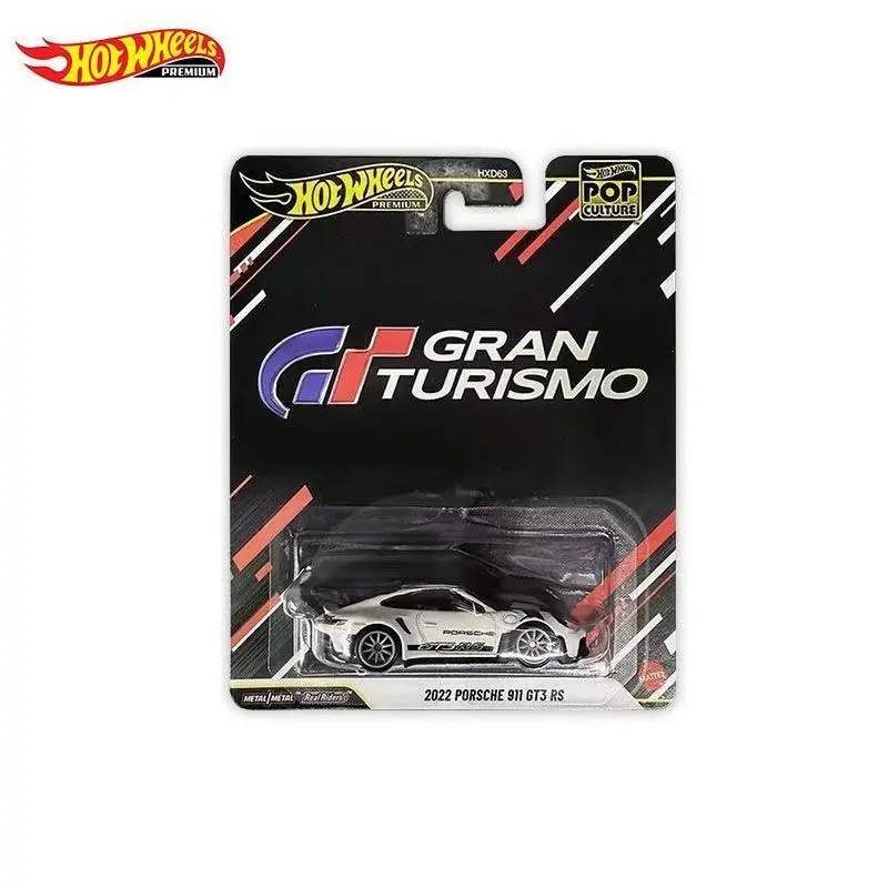 

Hot Wheels Premium 2026 Новая поп-культура 2022 Porsche 911 GT3 RS Gran Turismo 1:64 Литая под давлением модель автомобиля Коллекционная игрушка-игрушка