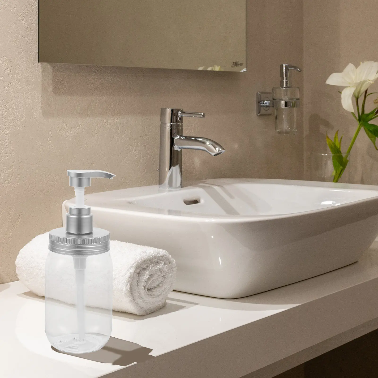 

2 шт. портативных пластиковых флакона-дозаторов с помпой для лосьона, шампуня, жидкого и жидкого мыла, многоразовые