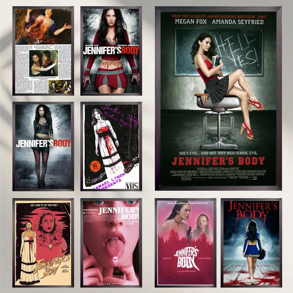 Pop-Film J-Jennifer B-Body Poster HD, vielseitig, wasserfest, Wanddekoration, selbstklebend, perfekt für jeden Raum und ideales Geschenk