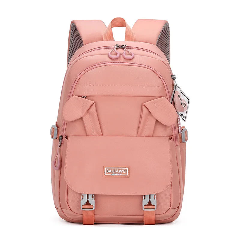 Teenage Girls Rabbit School Bags Large Capacity Black Multifunctional College Middle High Student Schoolbag Backpacks Women 2023