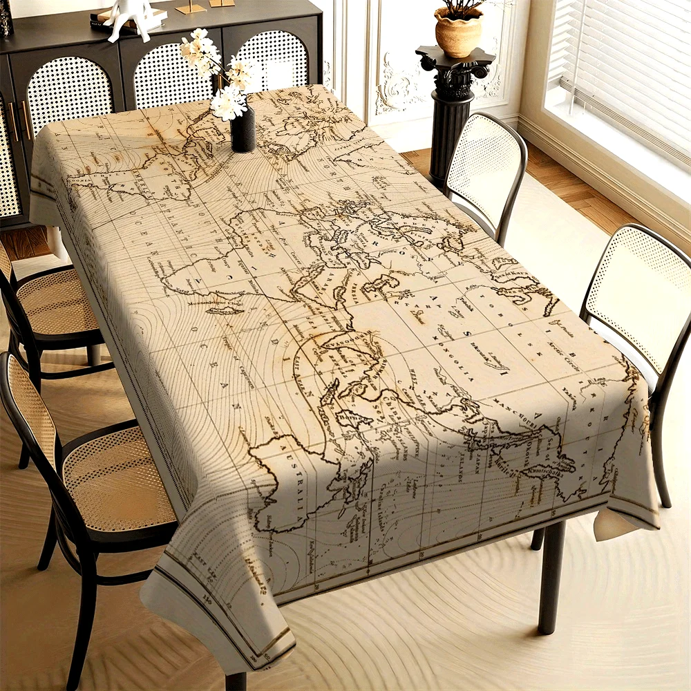 Enable JIT, 1PC, classic textured floral/animal patterns, retro printed decorative tablecloth, yzb