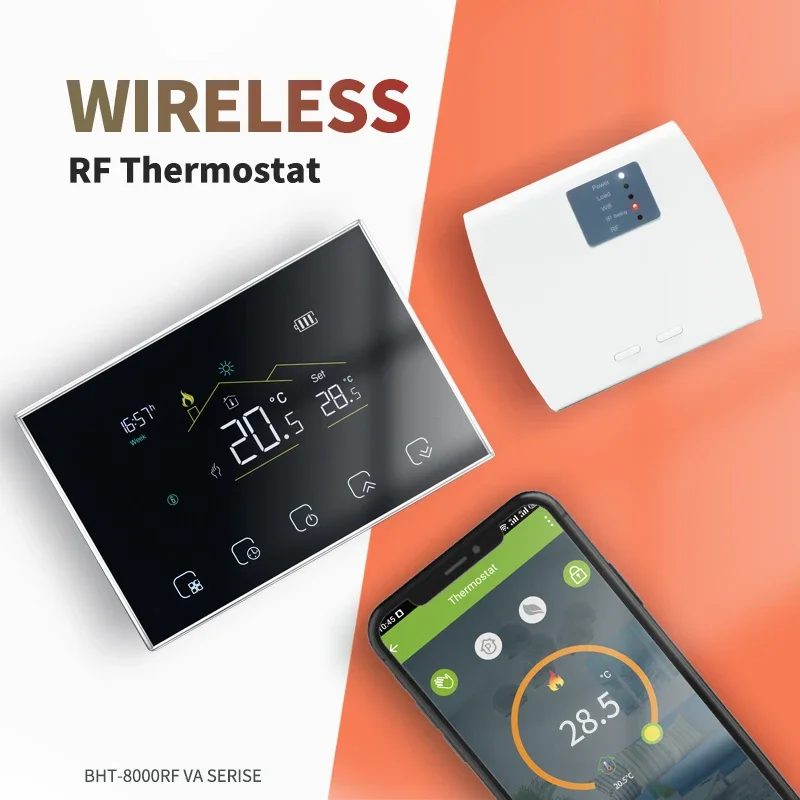 Beca BHT8000 RF Wifi Thermostat Programmable Digital Nest HVAC Smart Heat Termostato R-F Thermostat for Household Home office