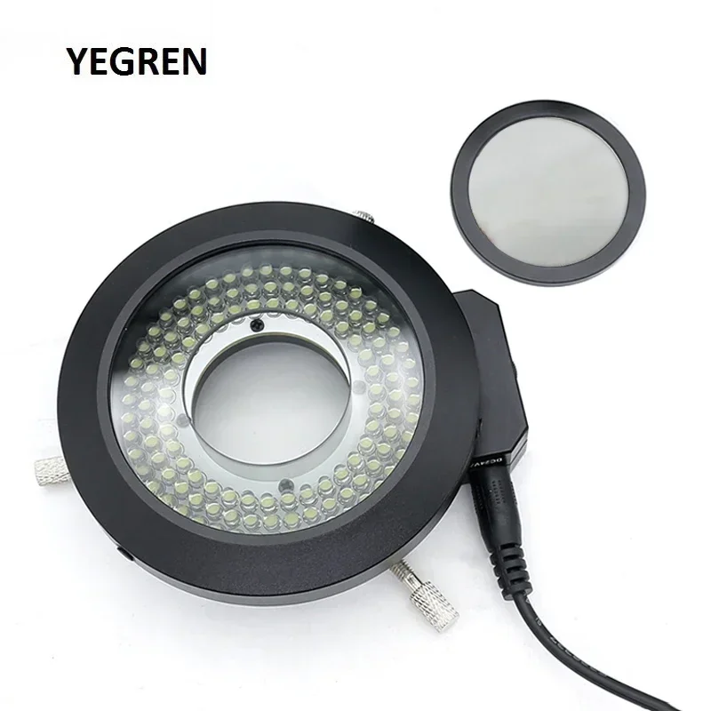 62mm Microscope LED Ring Light with Polarizer Adjusted Vision Illuminator for Industrial Camera
