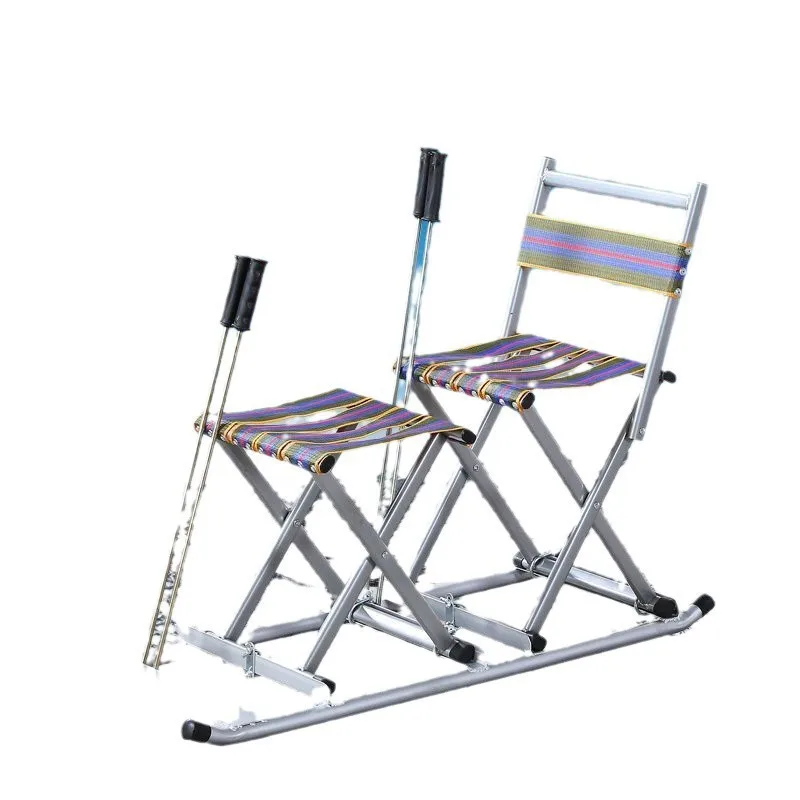 

Ice rink ski cart, seated folding clearance ice skating cart, seated new single, double, multi person children's snow ice bike