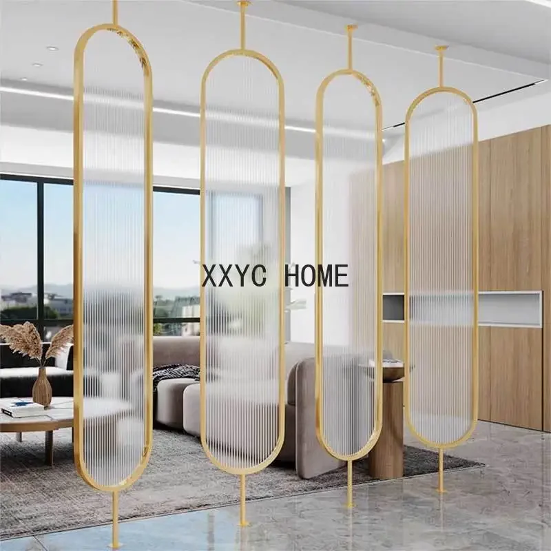

Room Divider Nordic Glass Screen Partition Living Room Divider Rotatable Changhong Glass Partition Wall Screen Decoration