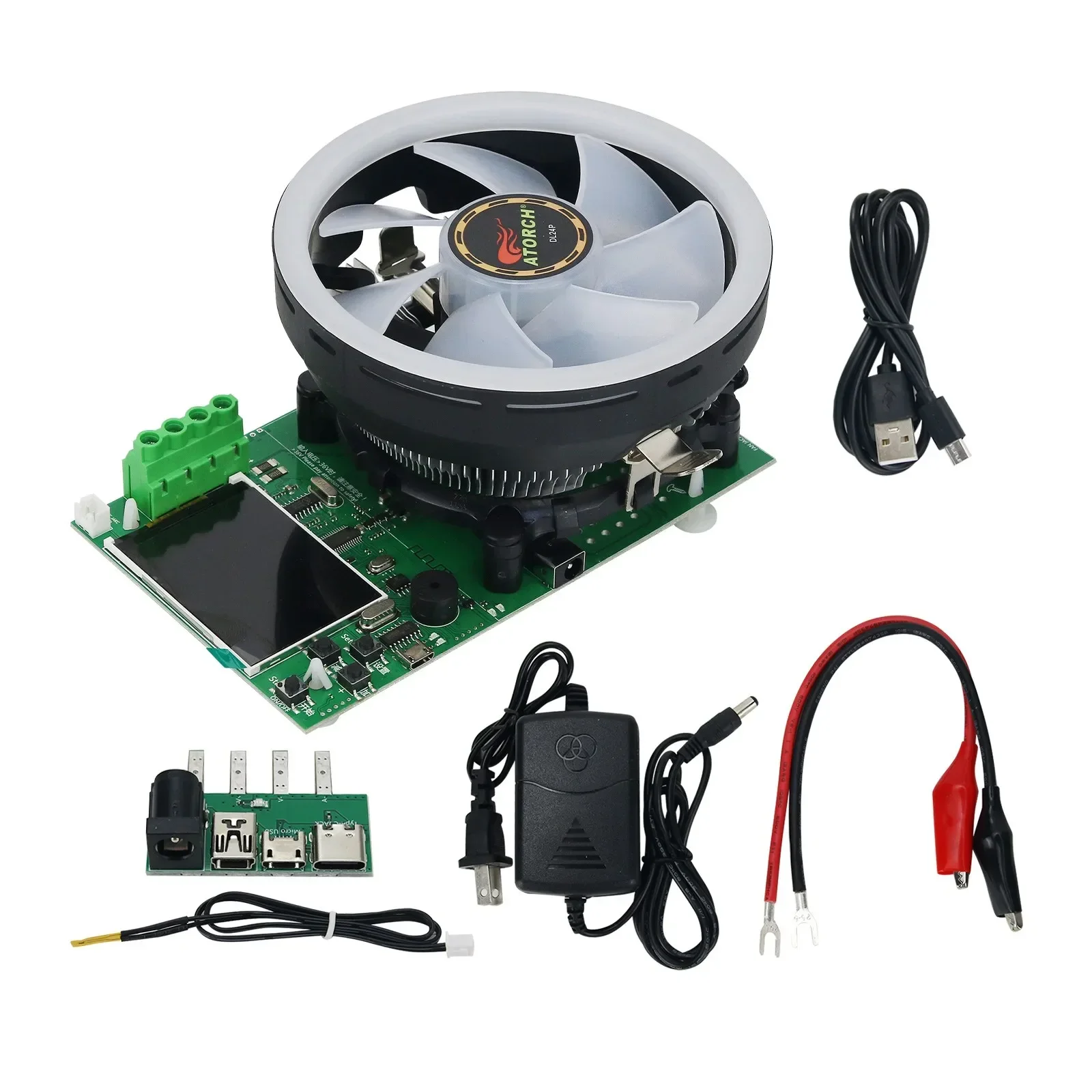 

2026 TeSeek DL24P 180W Electronic Load Voltmeter Ammeter Battery Capacity Power Aging Discharge USB Tester