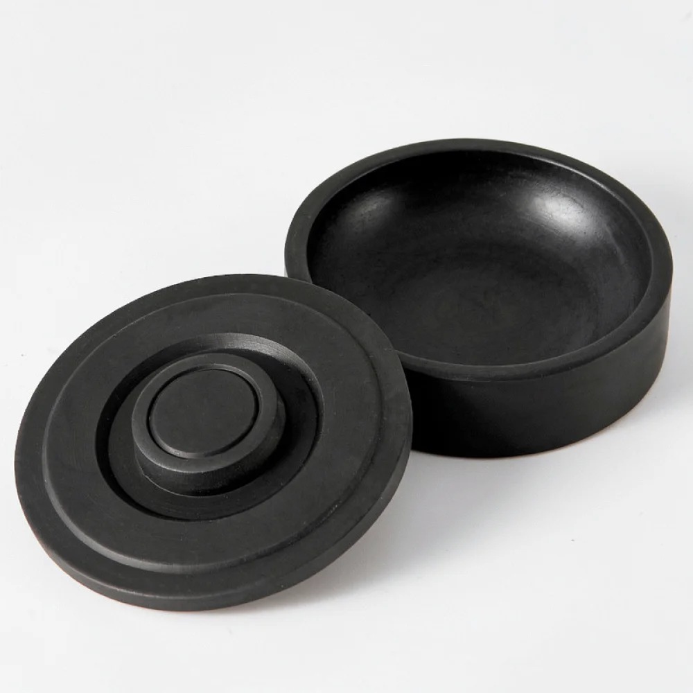 Handy Natural Stone Inkstone With Lid For Calligraphy Practice Ink Grinding Dish Painting Art Supply Stationery Tool view 6