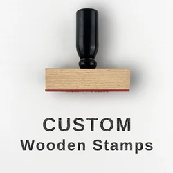 LOGO Personalized Stamp Wooden Stamp Seal Customized Wedding Invitation Envelope Student Scrapbook Card Making Rubber Stamp DIY